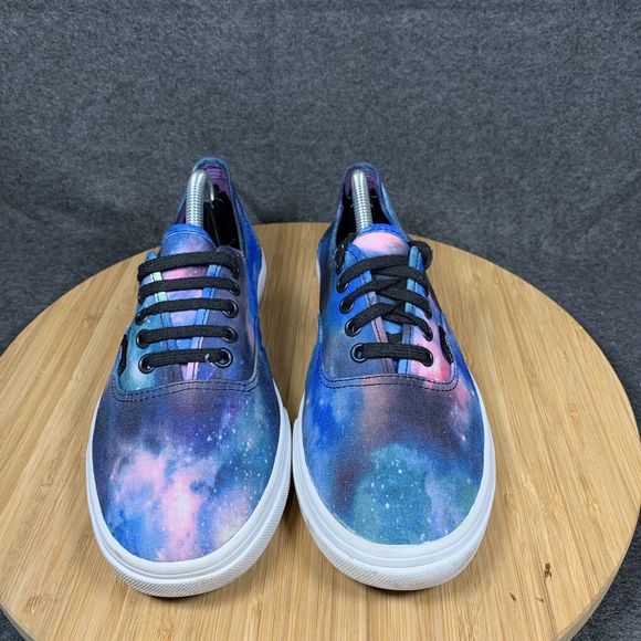 Vans Authentic Sk8 Low Womens Size 7.5 Blue Galaxy Classic Casual Sneakers Shoes - Picture 2 of 8